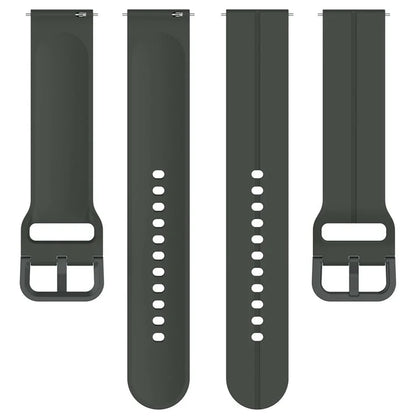 For Samsung Galaxy Watch6 Classic 43mm / 47mm Silicone Watch Strap 20mm Adjustable Wrist Band