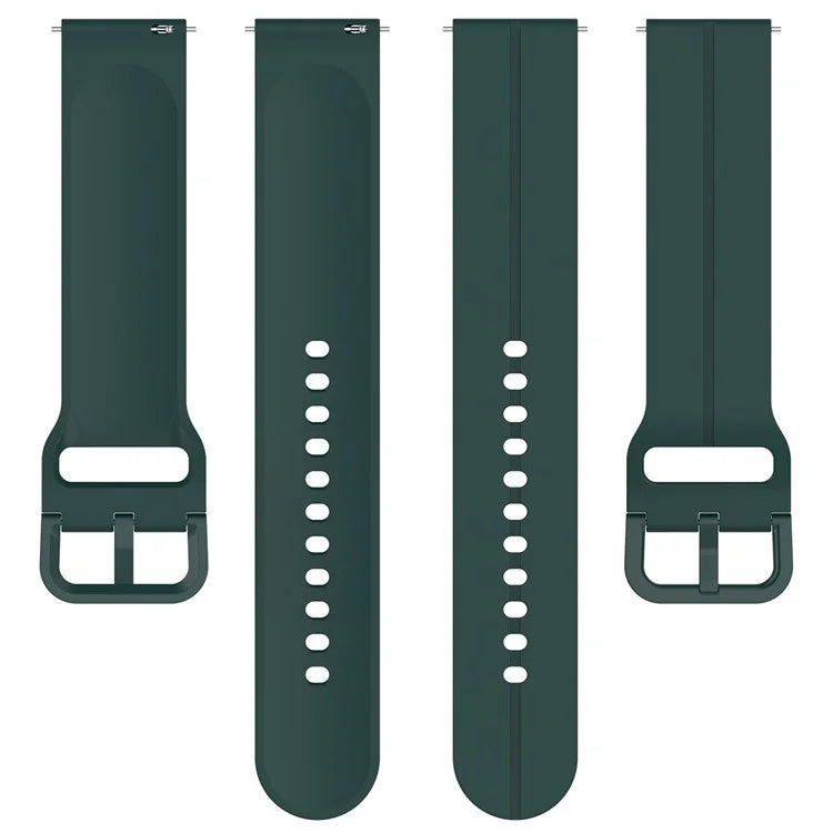 For Samsung Galaxy Watch3 45mm / Huawei Watch GT 4 46mm Watch Band 22mm Silicone Wrist Strap