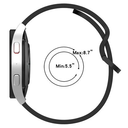 For Samsung Galaxy Watch3 45mm / Huawei Watch GT 4 46mm Watch Band 22mm Silicone Wrist Strap