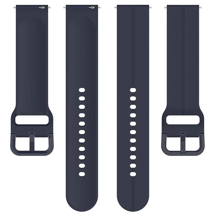 For Samsung Galaxy Watch3 45mm / Huawei Watch GT 4 46mm Watch Band 22mm Silicone Wrist Strap