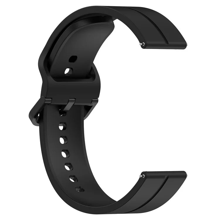 For Samsung Galaxy Watch3 45mm / Huawei Watch GT 4 46mm Watch Band 22mm Silicone Wrist Strap