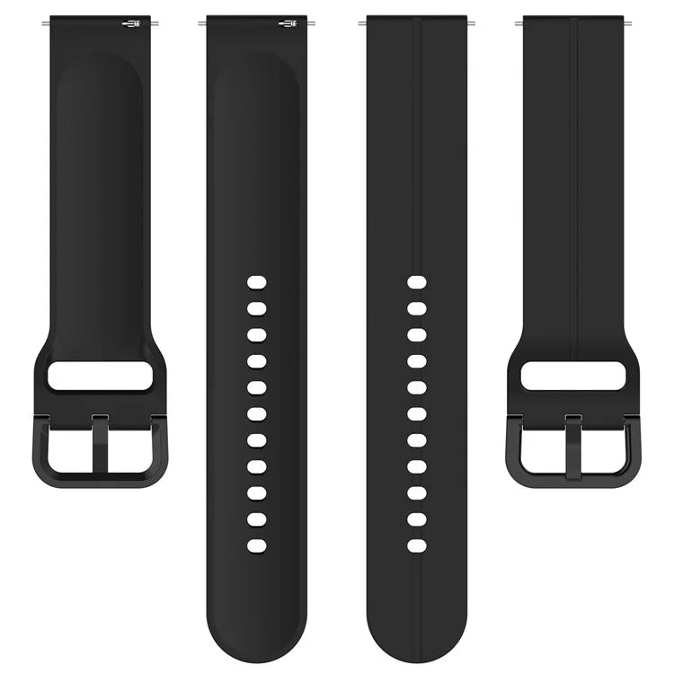 For Samsung Galaxy Watch3 45mm / Huawei Watch GT 4 46mm Watch Band 22mm Silicone Wrist Strap