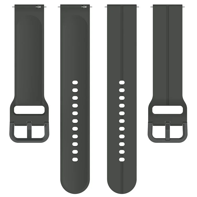 For Samsung Galaxy Watch3 45mm / Huawei Watch GT 4 46mm Watch Band 22mm Silicone Wrist Strap