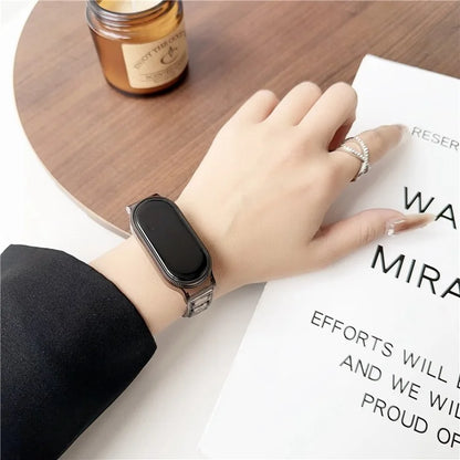 For Xiaomi Smart Band 8 Ice Cube Texture Watch Strap Flexible TPU Watchband