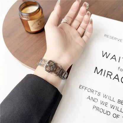 For Xiaomi Smart Band 8 Ice Cube Texture Watch Strap Flexible TPU Watchband
