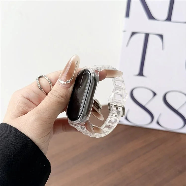 For Xiaomi Smart Band 8 Ice Cube Texture Watch Strap Flexible TPU Watchband