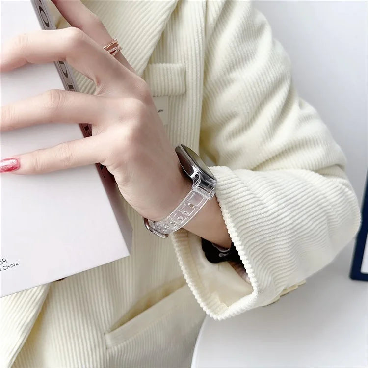 For Xiaomi Smart Band 8 Ice Cube Texture Watch Strap Flexible TPU Watchband