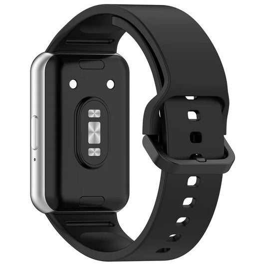 For Samsung Galaxy Fit3 (SM-R390) Watch Bracelet Soft Silicone Strap with Flat Buckle