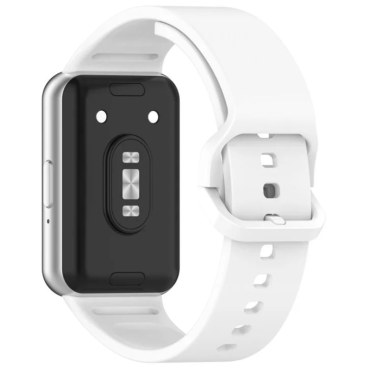 For Samsung Galaxy Fit3 (SM-R390) Watch Bracelet Soft Silicone Strap with Flat Buckle