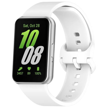 For Samsung Galaxy Fit3 (SM-R390) Watch Bracelet Soft Silicone Strap with Flat Buckle