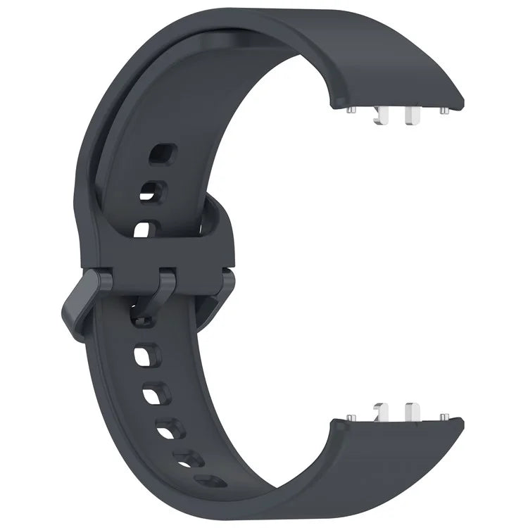 For Samsung Galaxy Fit3 (SM-R390) Watch Bracelet Soft Silicone Strap with Flat Buckle