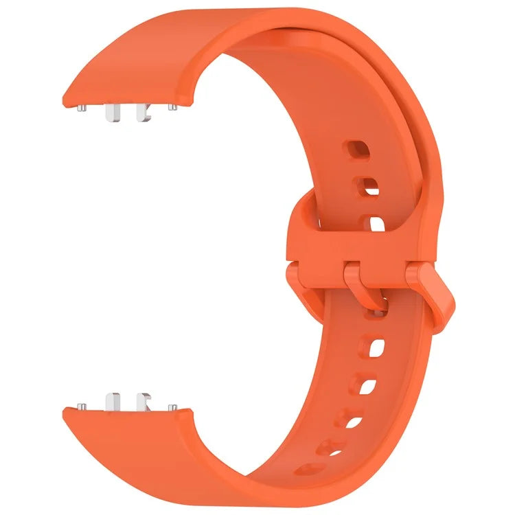 For Samsung Galaxy Fit3 (SM-R390) Watch Bracelet Soft Silicone Strap with Flat Buckle
