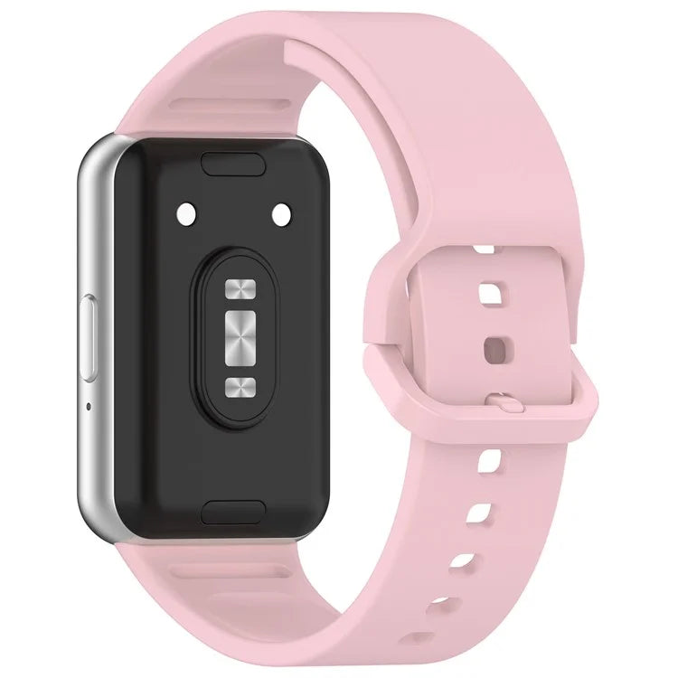 For Samsung Galaxy Fit3 (SM-R390) Watch Bracelet Soft Silicone Strap with Flat Buckle