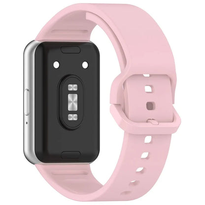 For Samsung Galaxy Fit3 (SM-R390) Watch Bracelet Soft Silicone Strap with Flat Buckle