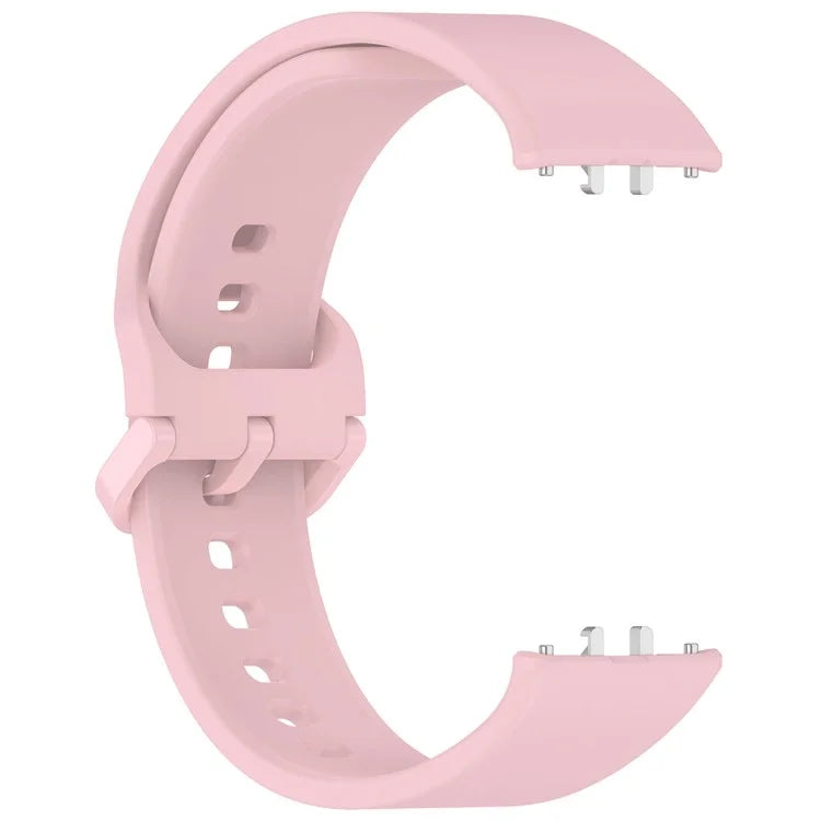 For Samsung Galaxy Fit3 (SM-R390) Watch Bracelet Soft Silicone Strap with Flat Buckle