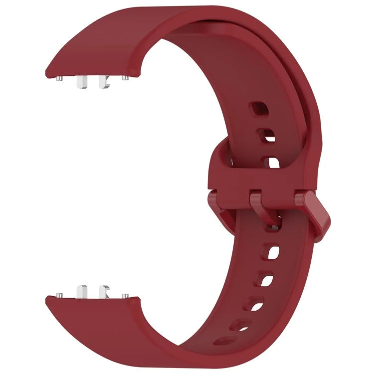 For Samsung Galaxy Fit3 (SM-R390) Watch Bracelet Soft Silicone Strap with Flat Buckle
