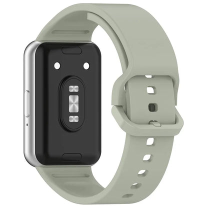 For Samsung Galaxy Fit3 (SM-R390) Watch Bracelet Soft Silicone Strap with Flat Buckle
