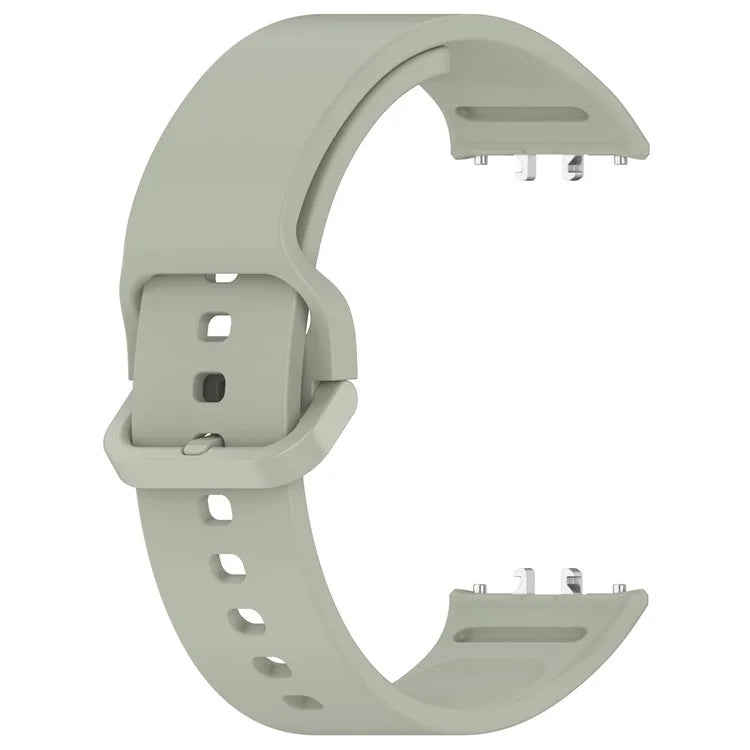 For Samsung Galaxy Fit3 (SM-R390) Watch Bracelet Soft Silicone Strap with Flat Buckle