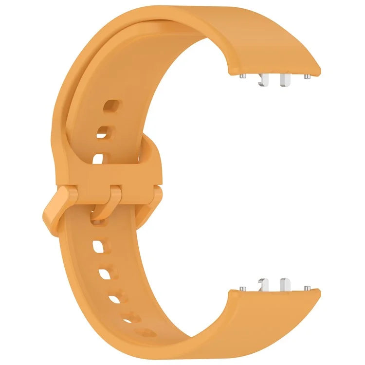 For Samsung Galaxy Fit3 (SM-R390) Watch Bracelet Soft Silicone Strap with Flat Buckle
