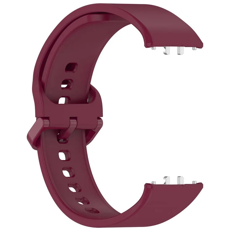 For Samsung Galaxy Fit3 (SM-R390) Watch Bracelet Soft Silicone Strap with Flat Buckle