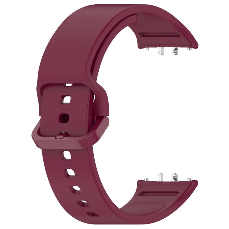 For Samsung Galaxy Fit3 (SM-R390) Watch Bracelet Soft Silicone Strap with Flat Buckle