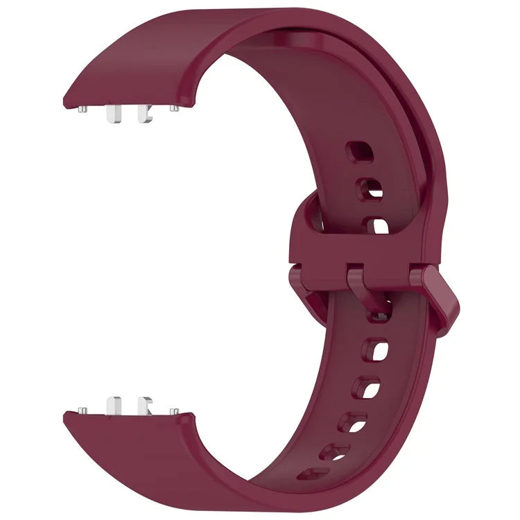 For Samsung Galaxy Fit3 (SM-R390) Watch Bracelet Soft Silicone Strap with Flat Buckle