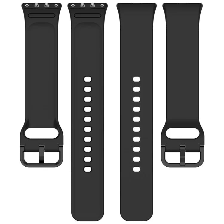 For Samsung Galaxy Fit3 (SM-R390) Watch Bracelet Soft Silicone Strap with Flat Buckle