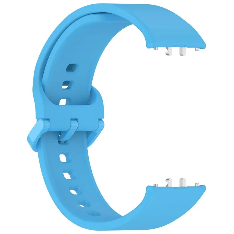 For Samsung Galaxy Fit3 (SM-R390) Watch Bracelet Soft Silicone Strap with Flat Buckle