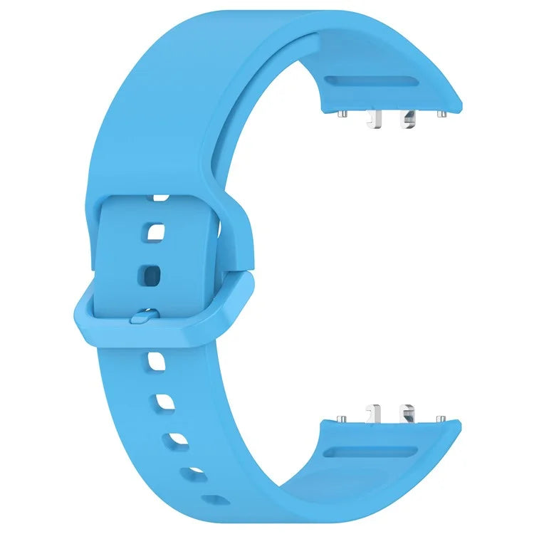 For Samsung Galaxy Fit3 (SM-R390) Watch Bracelet Soft Silicone Strap with Flat Buckle
