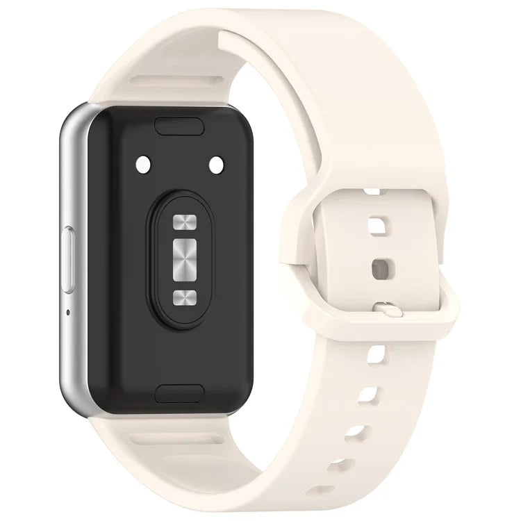For Samsung Galaxy Fit3 (SM-R390) Watch Bracelet Soft Silicone Strap with Flat Buckle