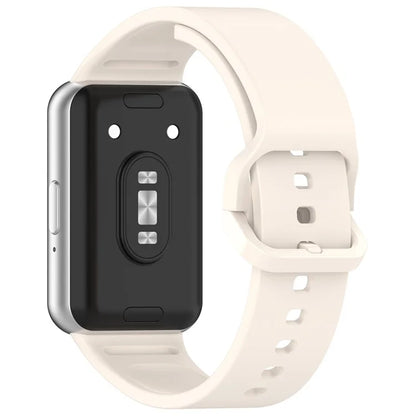 For Samsung Galaxy Fit3 (SM-R390) Watch Bracelet Soft Silicone Strap with Flat Buckle