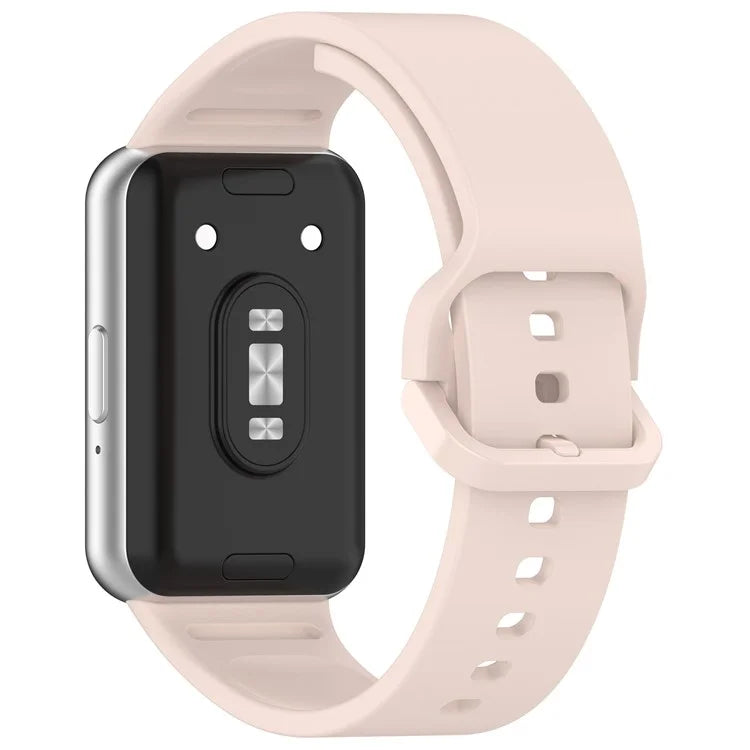 For Samsung Galaxy Fit3 (SM-R390) Watch Bracelet Soft Silicone Strap with Flat Buckle