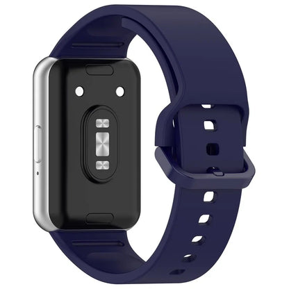 For Samsung Galaxy Fit3 (SM-R390) Watch Bracelet Soft Silicone Strap with Flat Buckle
