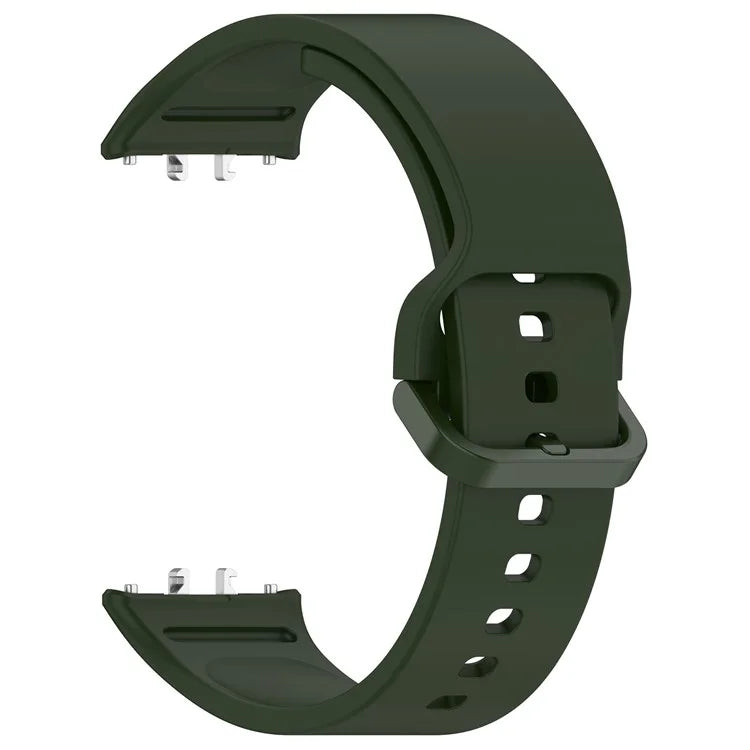 For Samsung Galaxy Fit3 (SM-R390) Watch Bracelet Soft Silicone Strap with Flat Buckle