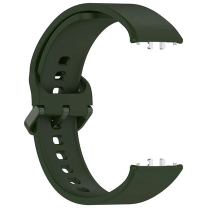 For Samsung Galaxy Fit3 (SM-R390) Watch Bracelet Soft Silicone Strap with Flat Buckle