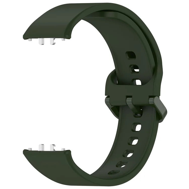 For Samsung Galaxy Fit3 (SM-R390) Watch Bracelet Soft Silicone Strap with Flat Buckle