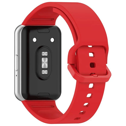 For Samsung Galaxy Fit3 (SM-R390) Watch Bracelet Soft Silicone Strap with Flat Buckle