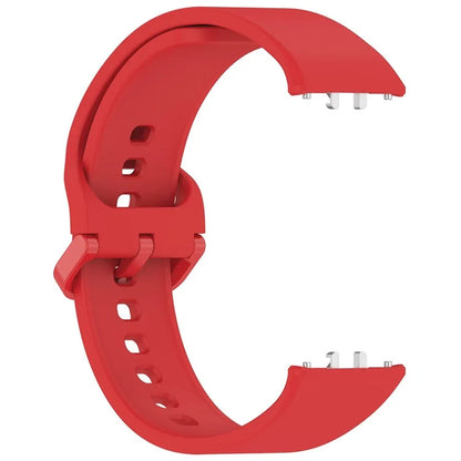For Samsung Galaxy Fit3 (SM-R390) Watch Bracelet Soft Silicone Strap with Flat Buckle