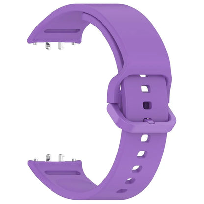 For Samsung Galaxy Fit3 (SM-R390) Watch Bracelet Soft Silicone Strap with Flat Buckle