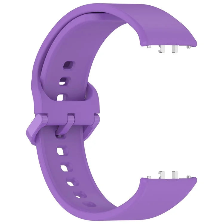 For Samsung Galaxy Fit3 (SM-R390) Watch Bracelet Soft Silicone Strap with Flat Buckle