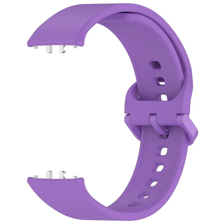 For Samsung Galaxy Fit3 (SM-R390) Watch Bracelet Soft Silicone Strap with Flat Buckle