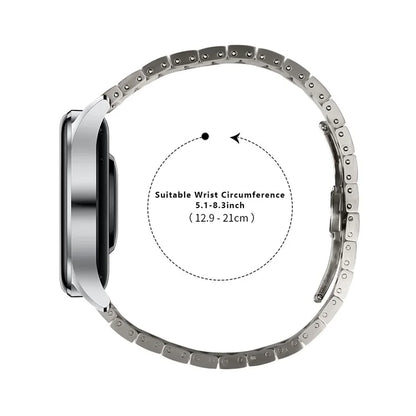 For Samsung Galaxy Watch 46mm Line Splicing Butterfly Buckle Stainless Steel Watch Strap