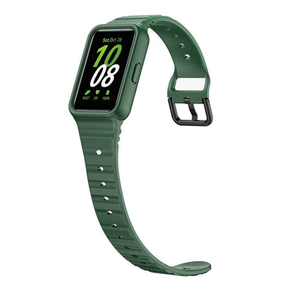 For Samsung Galaxy Fit3 Watch Bracelet Soft Silicone Integrated Strap Replacement