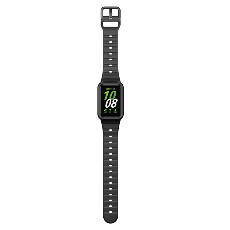 For Samsung Galaxy Fit3 Watch Bracelet Soft Silicone Integrated Strap Replacement