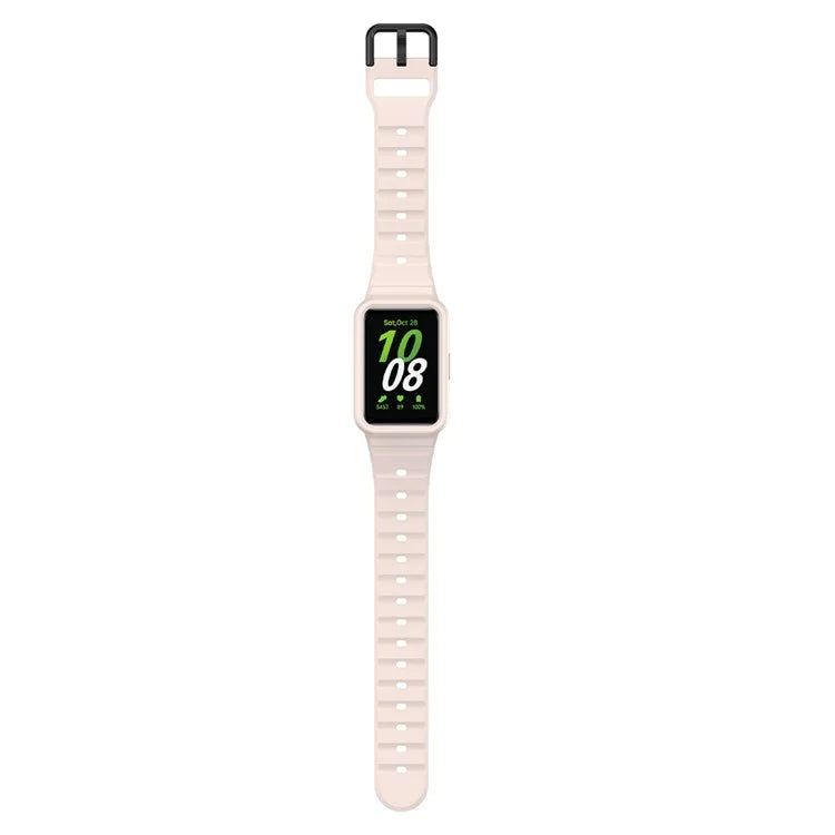 For Samsung Galaxy Fit3 Watch Bracelet Soft Silicone Integrated Strap Replacement