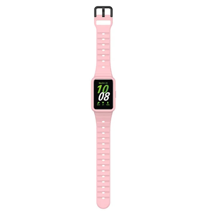 For Samsung Galaxy Fit3 Watch Bracelet Soft Silicone Integrated Strap Replacement