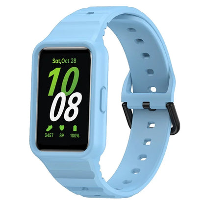 For Samsung Galaxy Fit3 Watch Bracelet Soft Silicone Integrated Strap Replacement