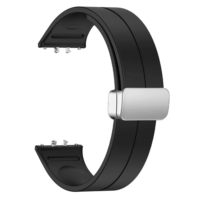For Samsung Galaxy Fit3 Replacement Wrist Band Soft Silicone Watch Band with Magnetic Folding Buckle