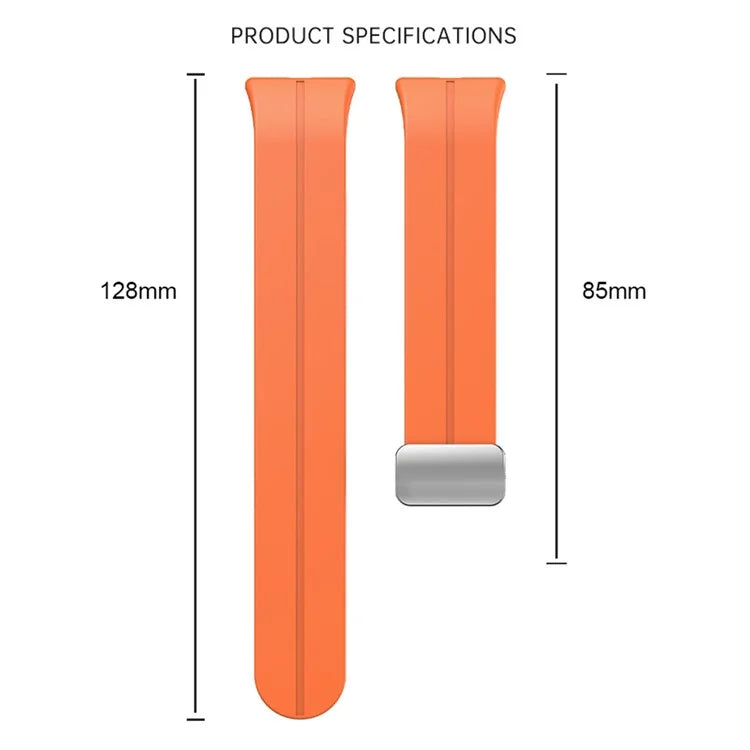 For Samsung Galaxy Fit3 Replacement Wrist Band Soft Silicone Watch Band with Magnetic Folding Buckle