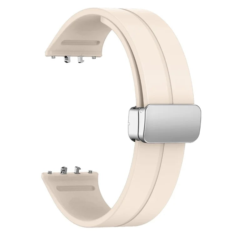 For Samsung Galaxy Fit3 Replacement Wrist Band Soft Silicone Watch Band with Magnetic Folding Buckle